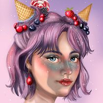 Mi Proyecto del curso: Retratos digitales de fantasía con Photoshop. Portrait Drawing project by amaliagarcia90 - 10.17.2020