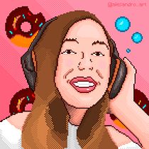 SugarDoughnut en Pixel Art. Digital Illustration, and Pixel Art project by Denis Pineda - 08.15.2020