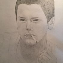 River Phoenix . Desenho a lápis projeto de Facundo Garro - 16.08.2020