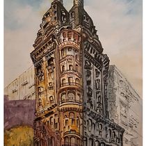 Mi Proyecto del curso: Dibujo arquitectónico con acuarela y tinta. Ilustração arquitetônica projeto de mago_oro - 27.08.2020