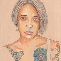 Mi Proyecto del curso: Ilustración con pastel y lápices de colores. Un progetto di Disegno di ritratti e Illustrazione tradizionale di Rodri González - 16.08.2020