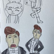 My project in Introduction to the Creation of Cartoon Style Characters course. Un projet de Animation 2D , et Dessin de gwenbr29 - 21.08.2020
