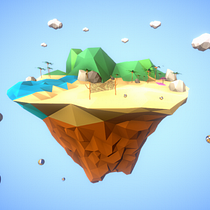 Mi Proyecto del curso: Modelado de escenarios low poly para videojuegos. Un progetto di 3D, Animazione 3D e Progettazione di videogiochi di Marlene Navarro - 16.08.2020