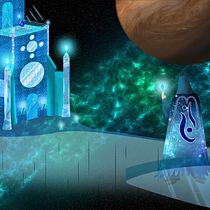 Zúridon en el palacio del tiempo. Een project van Digitale illustratie van liperaptor - 17.08.2020