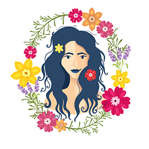 Mi Proyecto del curso: Retrato ilustrado con elementos botánicos. Desenho, Desenho de retrato, e Desenho digital projeto de Angélica Rangel M - 18.08.2020