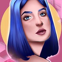 Mi Proyecto del curso: Retrato de personajes femeninos con Procreate. Projekt z dziedziny Ilustracja c i frowa użytkownika Marvi Marciales - 17.08.2020