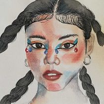 Mi Proyecto del curso: Cuaderno de retratos en acuarela. Portrait Drawing, and Watercolor Painting project by Erika Subiranas - 08.29.2020