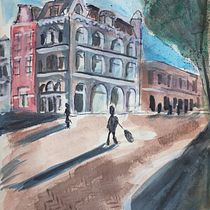 My project in Architectural Sketching with Watercolor and Ink course. Ilustração arquitetônica projeto de Miri - 19.08.2020