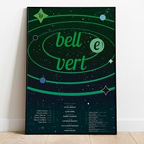 La Belle Verte: cartel tipografico para el curso de BlueTypo Ein Projekt aus dem Bereich Plakatdesign, Grafikdesign, T und pografie von EASdesign - 25.07.2020