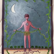 Cuando el vacío me invade mi cuerpo se paraliza.. Traditional illustration project by Natalia Mínguez García - 08.20.2020