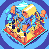 Mi RoboBar. Ilustração tradicional projeto de nico_pardo - 20.08.2020