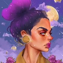 My project in Digital Fantasy Portraits with Photoshop course. Pintura digital projeto de Emiliano Castellano - 20.08.2020