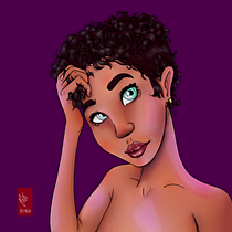Meu projeto do curso: Retrato de personagens femininas com Procreate. Projekt z dziedziny Ilustracja c i frowa użytkownika Anderson - 20.08.2020
