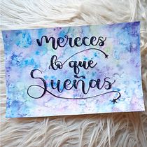 Mi Proyecto del curso: Técnicas modernas de acuarela. Un progetto di H, lettering, Lettering e Pittura ad acquerello di Verónica García Plaza - 21.08.2020