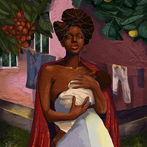 Meu projeto no curso do Álex: “Alimento”. Pintura digital projeto de Giovana Pires - 21.08.2020