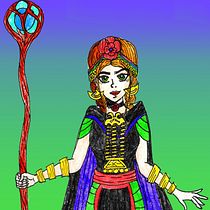 Proyecto Personaje Manga: Millaray La Machi Suprema. Creativit, Pencil Drawing, and Character Design project by francisco.cortesaraya - 11.12.2020