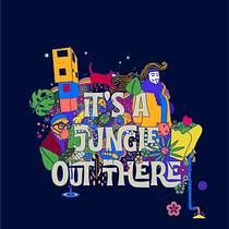 IT'S A JUNGLE OUT THERE. Design, and Vector Illustration project by p.poiuytre - 08.24.2020