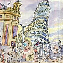My project in Urban Sketching: Express Your World in a New Perspective course. Ilustração arquitetônica, Sketchbook, Esboçado, e Pintura em aquarela projeto de Lapin - 23.08.2020
