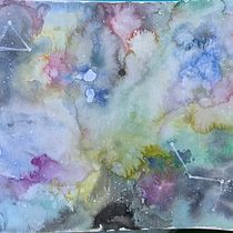 Mi Proyecto del curso: Técnicas modernas de acuarela_Galaxia. Un progetto di Belle arti di TERESA ROSADO - 23.08.2020