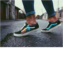 Mi Proyecto del curso: Restauración y personalización de sneakers. Street Art project by Nacho Castillo - 08.26.2020