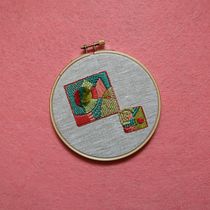 Meu projetos do curso: Introdução ao bordado com relevo. Un projet de Broderie de Patrícia Rodrigues - 24.08.2020