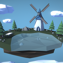 Mi Proyecto del curso: Modelado de escenarios low poly para videojuegos. Un progetto di Progettazione 3D, Progettazione di videogiochi, Modellazione 3D e Videogiochi di Pascal Dobbe Johannes Cornelis - 31.08.2020