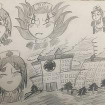 Proyecto del Curso: Creacion de Personaje Cartoon; La Enfermera Vaxy Care. Un projet de Esquisse , Collage, Dessin, Dessin au cra , et on de Rodrigo Madrid Fuentes - 25.08.2020