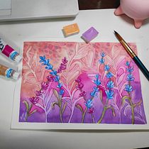 Meu projeto do curso: Técnicas de aquarela negativa para ilustração botânica Ein Projekt aus dem Bereich Aquarellmalerei von Ana Paula Haas - 25.08.2020