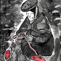 Mi Proyecto del curso: Hilos rojos de la vida . Traditional illustration & Ink Illustration project by Brenda Oliva - 08.25.2020