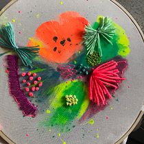 My project in Embroidery and Watercolor Basic Techniques course. Embroider project by naahb - 12.24.2020