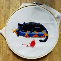 Gato y ovillo. Arts, and Crafts project by Angelika Villalta Soto - 03.06.2021
