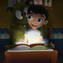 Hay un mounstro debajo de mi cama. Children's Illustration project by Juan Pablo Obando Garcia - 09.14.2020