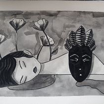 My project in Introduction to Illustration with India Ink course. Ilustração com tinta projeto de Miri - 26.08.2020