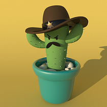 Angry Sheriff. 3D project by Hanna Silva - 08.26.2020