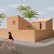 My project in Architectural Visualization Using Digital Collage course. Un projet de Architecture numérique de Gabriella Domingues - 26.08.2020