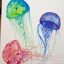 Proyecto final Medusas y Galaxia. Un progetto di Illustrazione tradizionale di Gisela Blasco - 26.08.2020