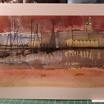 Mi Proyecto del curso: Dibujo arquitectónico con acuarela y tinta. Esboçado, Desenho, Pintura em aquarela, Ilustração arquitetônica, Sketchbook e Ilustração com tinta projeto de Carlos Alberto Pérez Vale - 27.08.2020