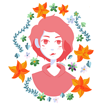Mi Proyecto del curso: Retrato ilustrado con elementos botánicos. Desenho de retrato, Desenho digital e Ilustração digital projeto de Lu DRM - 27.08.2020