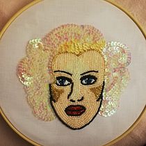 Marilyn Monroe. Een project van Borduurwerk van Melina Ballinas - 27.08.2020