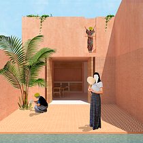 Meu projeto do curso: Representação gráfica de projetos arquitetônicos. Un projet de 3D, Architecture , et Collage de Nathalia Melo - 27.08.2020