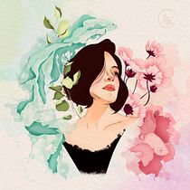 Proyecto final del curso. Un progetto di Disegno di ritratti, Illustrazione tradizionale, Illustrazione digitale e Pittura ad acquerello di Alejandra Muñoz Sánchez - 28.08.2020