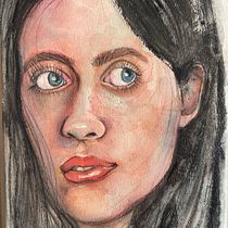My project in Illustrated Portrait in Watercolour course. Un proyecto de Dibujo artístico de Nathalie Titterton - 28.08.2020