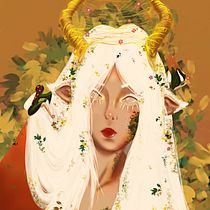 Mi Proyecto del curso: Retratos digitales de fantasía con Photoshop. Design de personagens projeto de Fernanda Vargas - 28.08.2020
