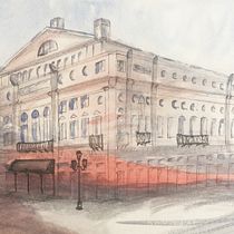 Mi Proyecto del curso: Dibujo arquitectónico con acuarela y tinta. Ilustração arquitetônica projeto de Claudia Marcone - 29.08.2020