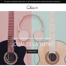 La purepecha, tienda de guitarras artesanales. Projekt z dziedziny  e-commerce użytkownika Maria Cervantes - 30.08.2020