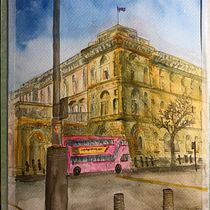My project in Architectural Sketching with Watercolor and Ink course. Pintura em aquarela projeto de drvtch - 30.08.2020