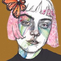 My project in Illustrated Portrait in Watercolor course. Un proyecto de Ilustración tradicional de han_m_johnson - 01.09.2020