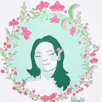 Meu projeto do curso: Retrato ilustrado com elementos botânicos. Ilustração tradicional e Ilustração botânica projeto de Beatriz Anjos - 01.09.2020
