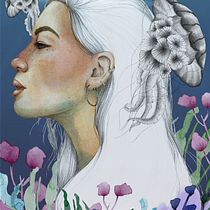 Mi Proyecto del curso: Retrato ilustrado en acuarela. Un proyecto de Dibujo de Retrato, Ilustración tradicional, Ilustración digital y Pintura a la acuarela de nerea_pardo - 01.09.2020