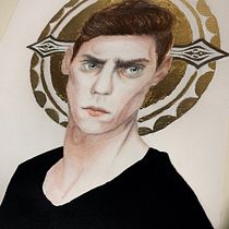 Penitencia. Projekt z dziedziny Trad, c, jna ilustracja, Malowanie akwarelą i Portret użytkownika karla_fcastellanos - 31.08.2020